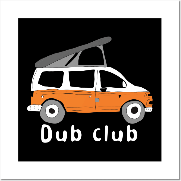 Dub club Wall Art by Suzy Shackleton felt artist & illustrator